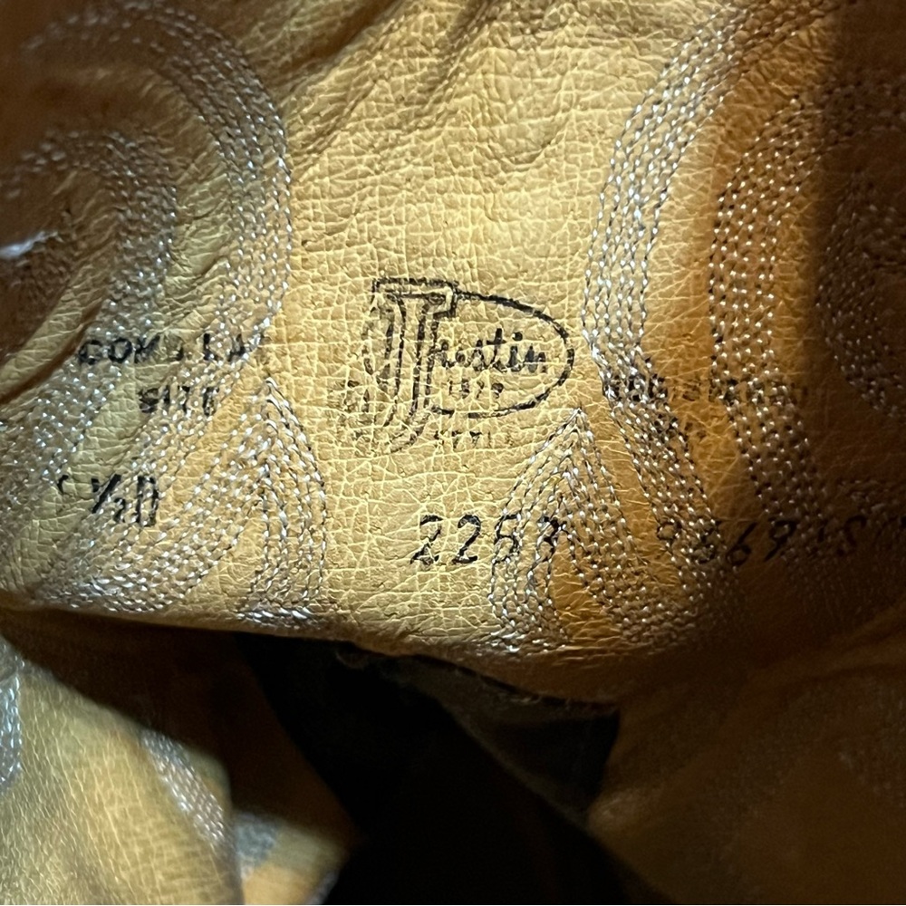 Justin Boots Men’s 9.5D - Picture 8 of 9